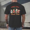 North Pole Readers Book Club Reading Book Christmas Men's Back Print T-Shirt