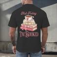 Not Today I'm Booked Book Lover Book Stack Coquette Bow Men's Back Print T-Shirt
