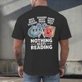 Nothing Beats Reading Rock Paper Scissors Book Lover Men's Back Print T-Shirt
