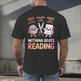 Nothing Goes Beyond Reading Rock Paper Scissors Book Men's Back Print T-Shirt Nothing Goes Beyond Reading Rock Paper Scissors Book Men's Back Print T-Shirt