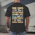 One Does Not Stop Buying Books Because There Is No More Shel Men's Back Print T-Shirt