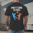 And It Came To Pass Book Of Mormon LDS Missionary Men's Back Print T-Shirt