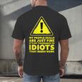 My People Skills Are Just Fine Sarcastic Introvert Men's Back Print T-Shirt My People Skills Are Just Fine Sarcastic Introvert Men's Back Print T-Shirt