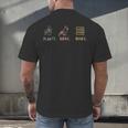 Plants Birds Books Lover Bird Watching Outfit For Bird Nerd Men's Back Print T-Shirt