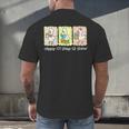 Preppy 100 Days Of School Goose Coffee Books Teacher Life Men's Back Print T-Shirt