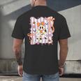 Preppy Coquette Bow Ghost Reading Books Halloween Book Men's Back Print T-Shirt Preppy Coquette Bow Ghost Reading Books Halloween Book Men's Back Print T-Shirt