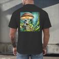 Rabbit Reading Book Under Large Mushroom Easter Bandana Men's Back Print T-Shirt Rabbit Reading Book Under Large Mushroom Easter Bandana Men's Back Print T-Shirt