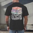 Rather Be Reading Book Lover Stack Men's Back Print T-Shirt