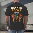 Read Banned Books Club Freely Anti-Censorship Librarian Men's Back Print T-Shirt