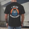 I Read Banned Books For Men Women Cat Banned Books Men's Back Print T-Shirt