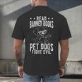 Read Banned Books PET DOGS FIGHT EVIL Read Books Reader Men's Back Print T-Shirt Read Banned Books PET DOGS FIGHT EVIL Read Books Reader Men's Back Print T-Shirt