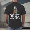 Read Book Be Kind Stay Weird Book Reader Lover Bookworm Men's Back Print T-Shirt