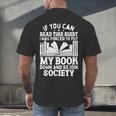 If You Can Read This For Book Lovers Reading Men's Back Print T-Shirt If You Can Read This For Book Lovers Reading Men's Back Print T-Shirt