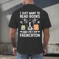 Read Books & Pet My Frenchton Owner Frenchton Lover Men's Back Print T-Shirt