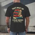 I Read Books Bookworm Halloween Men's Back Print T-Shirt