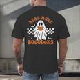 Read More Books Cute Ghost Reading Book Teacher Halloween Men's Back Print T-Shirt Read More Books Cute Ghost Reading Book Teacher Halloween Men's Back Print T-Shirt