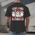 Read More Books Ghosts Reading Book Teacher Halloween Men's Back Print T-Shirt