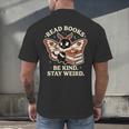 Read Books Be Kind Stay Weird Moth Coffee Lover Reading Men's Back Print T-Shirt Read Books Be Kind Stay Weird Moth Coffee Lover Reading Men's Back Print T-Shirt
