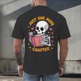 Read Books Lover Bookworm Cute Reading Just One More Chapter Men's Back Print T-Shirt