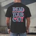 Read Your Heart Out Cute Teacher Reading Book Love Bookworm Men's Back Print T-Shirt Read Your Heart Out Cute Teacher Reading Book Love Bookworm Men's Back Print T-Shirt