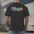 Read Your Heart Out Reading Librarian Book Across America Men's Back Print T-Shirt
