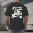 I Read Past My Bedtime Late Night Readers Book Club Men's Back Print T-Shirt I Read Past My Bedtime Late Night Readers Book Club Men's Back Print T-Shirt