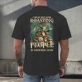 I Read Because Roasting People Is Frowned Upon Dragon Book Men's Back Print T-Shirt I Read Because Roasting People Is Frowned Upon Dragon Book Men's Back Print T-Shirt