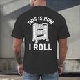 Reader Librarian Library This Is How I Roll Book Cart Meme Men's Back Print T-Shirt Reader Librarian Library This Is How I Roll Book Cart Meme Men's Back Print T-Shirt