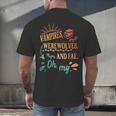 Readers Books Lovers BFF Books Club Paranormal Romance Reading Book Vampires Werewolves & Fae -Adults Short Sleeve Men's Back Print T-Shirt