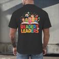 Readers Are Leaders Motivational Reading Book Quote Men's Back Print T-Shirt
