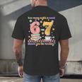 Reading 67 Teacher Six Seven Reading 6 7 Book Lover Men's Back Print T-Shirt Reading 67 Teacher Six Seven Reading 6 7 Book Lover Men's Back Print T-Shirt