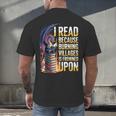 Reading Bookish Dragon Fantasy Men's Back Print T-Shirt