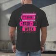 Reading Books Its Book Fair Week Men's Back Print T-Shirt Reading Books Its Book Fair Week Men's Back Print T-Shirt