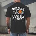 Reading Is My Favorite Sport Reading Book Lover Reader Men's Back Print T-Shirt Reading Is My Favorite Sport Reading Book Lover Reader Men's Back Print T-Shirt
