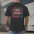 Reading Freadom Freedom Book Lover 4th Of July Men Women Men's Back Print T-Shirt Reading Freadom Freedom Book Lover 4th Of July Men Women Men's Back Print T-Shirt