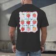 Reading Is My Jam Preppy Stawberry Bookworm Book Lover Nerd Men's Back Print T-Shirt Reading Is My Jam Preppy Stawberry Bookworm Book Lover Nerd Men's Back Print T-Shirt