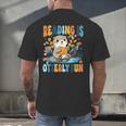 Reading Is Otterly Fun Sea Otter Book Lover Bookworm Men's Back Print T-Shirt