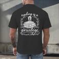 Reading Is A Privilege Vintage Reading Lover Books Men's Back Print T-Shirt Reading Is A Privilege Vintage Reading Lover Books Men's Back Print T-Shirt
