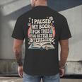 Reading Quote For Bookworm And Librarian Men's Back Print T-Shirt Reading Quote For Bookworm And Librarian Men's Back Print T-Shirt