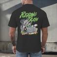 Reading Trash Racoon Bookworm Bookish Librarian Book Lover Men's Back Print T-Shirt