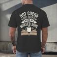 Reading All Winter Cozy Book Lover And Literary Escape Men's Back Print T-Shirt