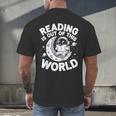 Reading Is Out Of This World Space Books Lover Men's Back Print T-Shirt