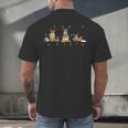 Reindeer Reading Books Christmas Library Classroom Men's Back Print T-Shirt Reindeer Reading Books Christmas Library Classroom Men's Back Print T-Shirt
