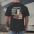 Retro I Just Want To Read Books And Pet Cats Cat For Men Women Kids Men's Back Print T-Shirt Retro I Just Want To Read Books And Pet Cats Cat For Men Women Kids Men's Back Print T-Shirt