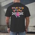 Retro Library Book Fair Queen School Reading Girls Women's Men's Back Print T-Shirt Retro Library Book Fair Queen School Reading Girls Women's Men's Back Print T-Shirt