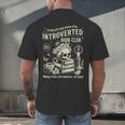 Retro Proud Anti Social Member Of Introverted Book Club Men's Back Print T-Shirt Retro Proud Anti Social Member Of Introverted Book Club Men's Back Print T-Shirt