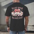 Retro Read Your Heart Out Valentine’s Day Teacher Book Lover Men's Back Print T-Shirt Retro Read Your Heart Out Valentine’s Day Teacher Book Lover Men's Back Print T-Shirt