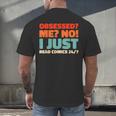 Retro Superheroes Art Graphic Novels Vintage Comic Books Men's Back Print T-Shirt