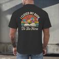 Retro Vintage Book Lover Reading I Closed My Book To Be Here Men's Back Print T-Shirt Retro Vintage Book Lover Reading I Closed My Book To Be Here Men's Back Print T-Shirt