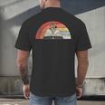 Retro Vintage Wildflowers Book Shirt Book Lover Men's Back Print T-Shirt